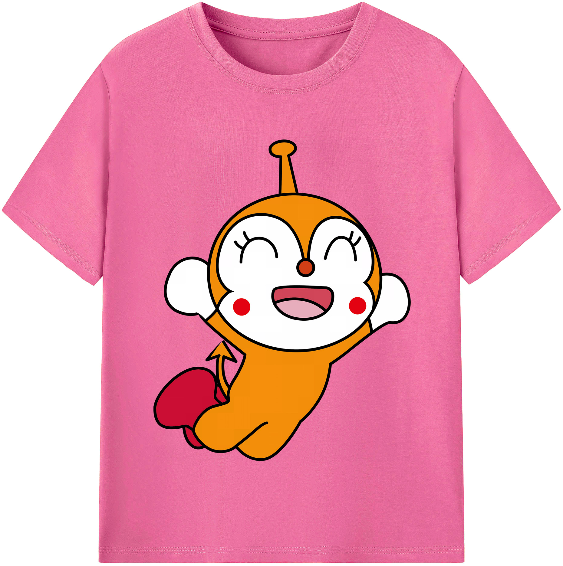 （画像用） アンパンマン Anpanman レディースカジュアルプリントTシャツ（綿100％）